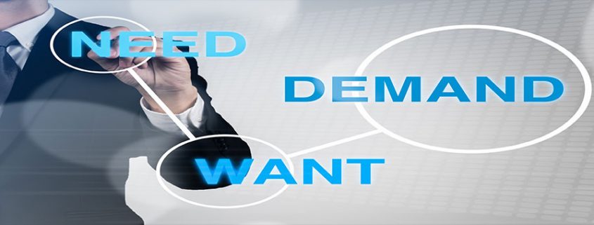 نیاز، خواست، تقاضا