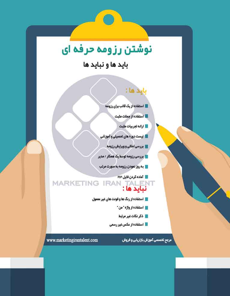 نوشتن رزومه حرفه ای