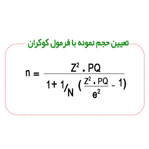 تعیین حجم نمونه با فرمول کوکران