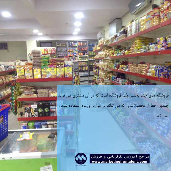 انواع مختلف فروشگاههای خرده فروشی