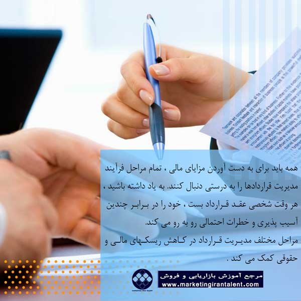 مراحل فرآیند مدیریت قراردادها