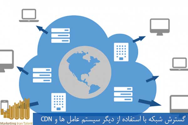گسترش شبکه با استفاده از دیگر سیستم عامل ها و CDN