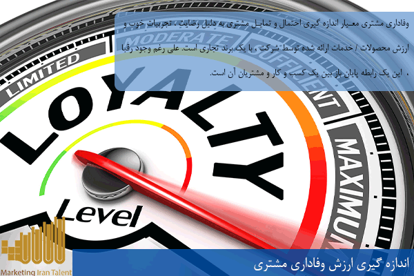 اندازه گیری ارزش وفاداری مشتری