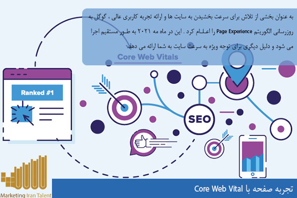تجربه صفحه با Core Web Vital