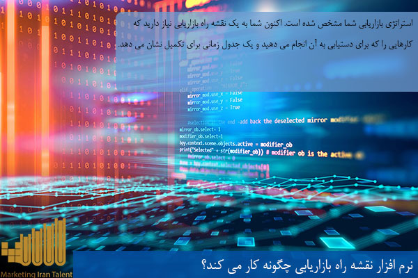 نرم افزار نقشه راه بازاریابی چگونه کار می کند؟