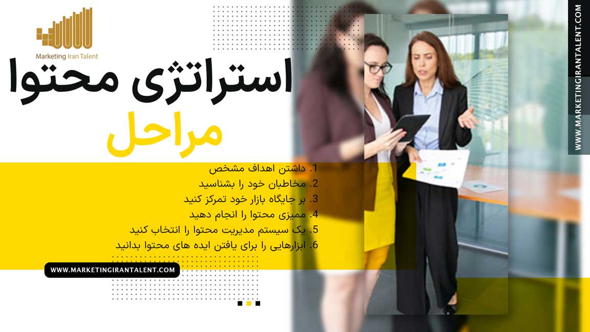 استراتژی محتوا : مراحل ایجاد یک استراتژی محتوای قدرتمند چیست؟
