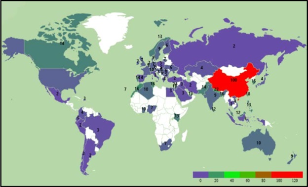 علاقه جهانی به ChatGPT (منبع Google Trends)